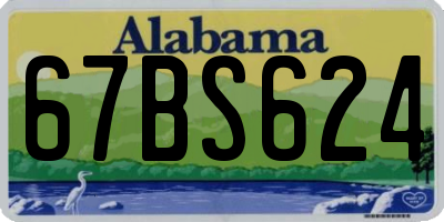 AL license plate 67BS624