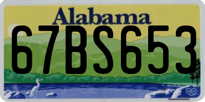 AL license plate 67BS653