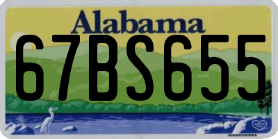 AL license plate 67BS655