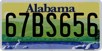 AL license plate 67BS656