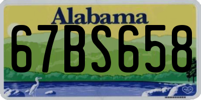 AL license plate 67BS658