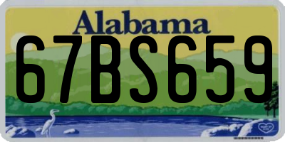 AL license plate 67BS659