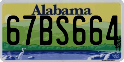 AL license plate 67BS664