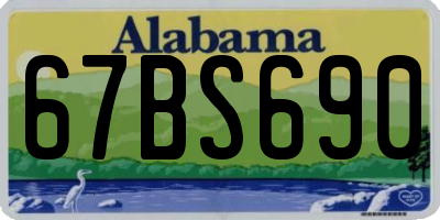 AL license plate 67BS690