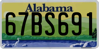 AL license plate 67BS691