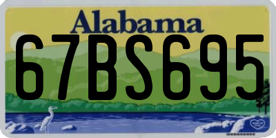 AL license plate 67BS695