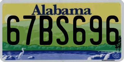 AL license plate 67BS696