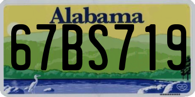 AL license plate 67BS719