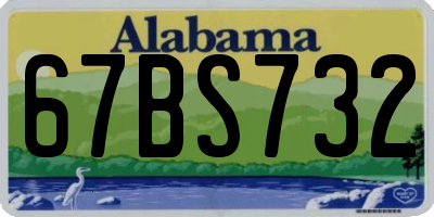 AL license plate 67BS732