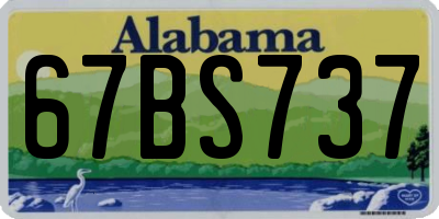 AL license plate 67BS737