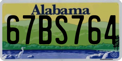 AL license plate 67BS764