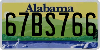 AL license plate 67BS766
