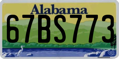 AL license plate 67BS773