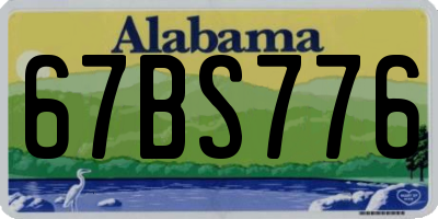 AL license plate 67BS776