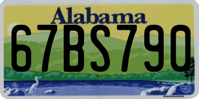 AL license plate 67BS790