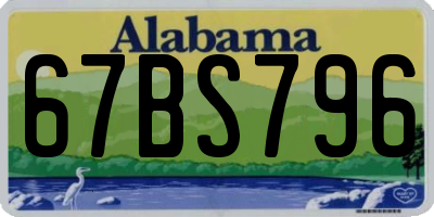 AL license plate 67BS796