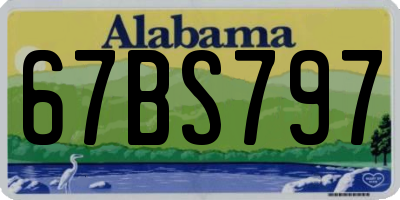 AL license plate 67BS797