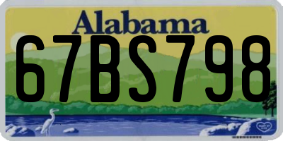 AL license plate 67BS798