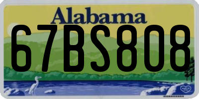 AL license plate 67BS808