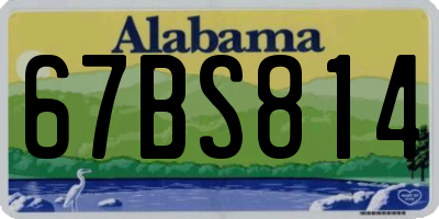 AL license plate 67BS814