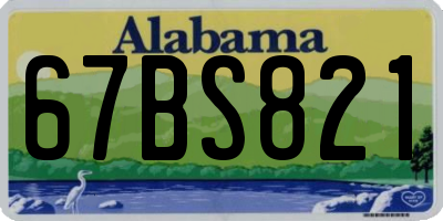 AL license plate 67BS821