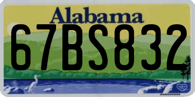 AL license plate 67BS832