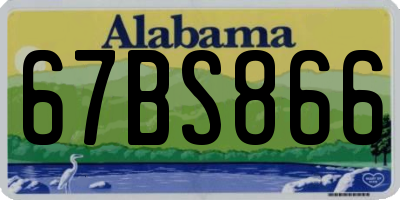 AL license plate 67BS866