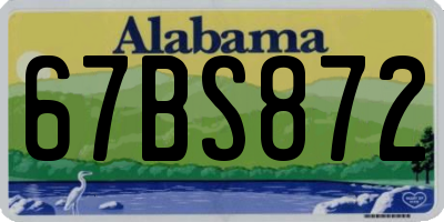 AL license plate 67BS872