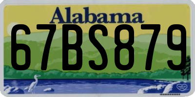 AL license plate 67BS879