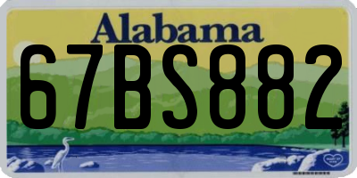AL license plate 67BS882