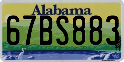 AL license plate 67BS883