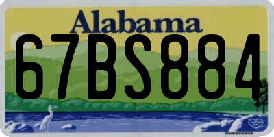 AL license plate 67BS884