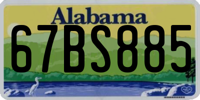 AL license plate 67BS885
