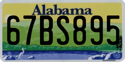 AL license plate 67BS895
