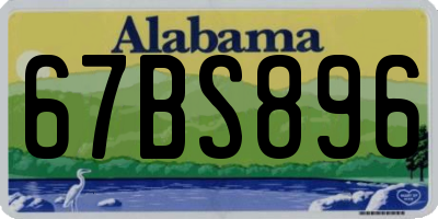 AL license plate 67BS896