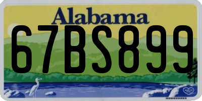 AL license plate 67BS899