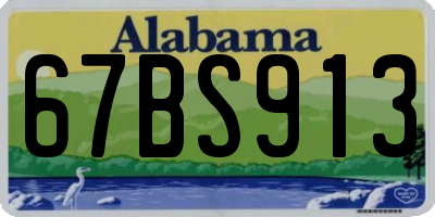 AL license plate 67BS913