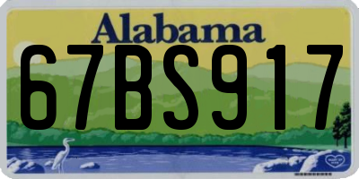 AL license plate 67BS917