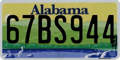 AL license plate 67BS944