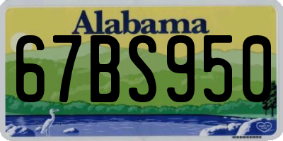 AL license plate 67BS950