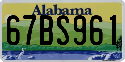 AL license plate 67BS961