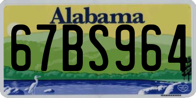 AL license plate 67BS964