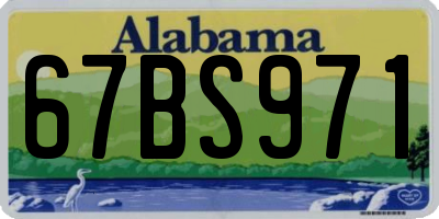 AL license plate 67BS971