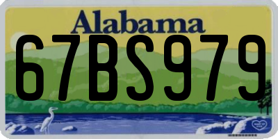 AL license plate 67BS979