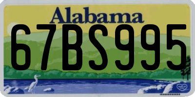 AL license plate 67BS995