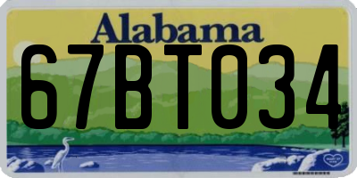 AL license plate 67BT034