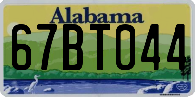 AL license plate 67BT044