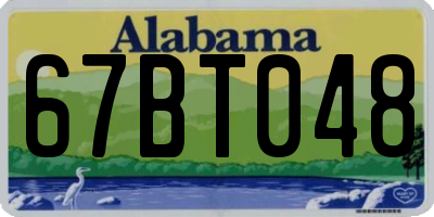 AL license plate 67BT048