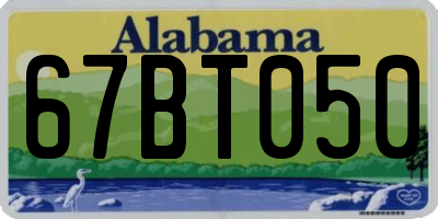 AL license plate 67BT050