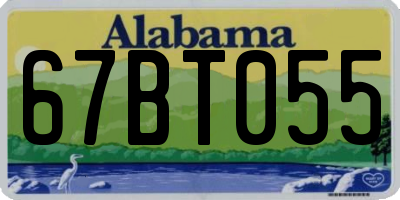AL license plate 67BT055